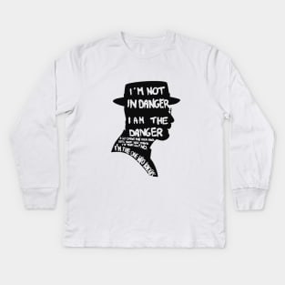 Heisenberg is the danger Kids Long Sleeve T-Shirt